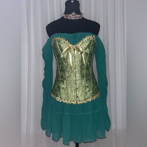 Fiona costume (dress, corset and crown) size large